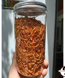 Nấm Đông trùng hạ thảo sấy khô thăng hoa Huy Cương (lọ nhựa 50g) loại 4 sợi vụn